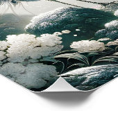 Fantasy Schattigee Peacock Rain Tree Perfect Poster (Hoek)