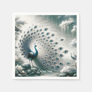 Fantasy Schattigee Peacock Rain Tree Servet