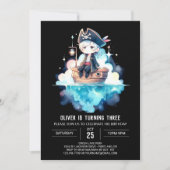 Fantasy Schattigee piratenverjaardag Kaart (Voorkant)