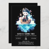 Fantasy Schattigee piratenverjaardag Kaart (Voorkant / Achterkant)