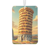 Fantasy Schattigee Pisa Tower Pizza Luchtverfrisser (Achterkant)