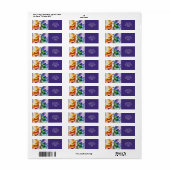Fantasy Schattigee Pride Rainbow Angel Etiket (Full Sheet)