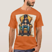 Fantasy Schattigee Punk Graffiti Troon T-shirt (Voorkant)
