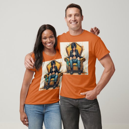 Fantasy Schattigee Punk Graffiti Troon T-shirt (Unisex)