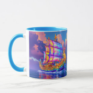 Fantasy Schattigee regenboogkleuren verzenden Mok