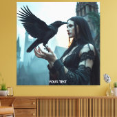 Fantasy Schattigee Renaissance Gotische vrouw Canvas Afdruk (Insitu (Woonkamer))