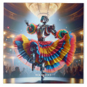 Fantasy Schattigee robotdansen Paris Tegeltje (Voorkant)