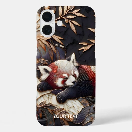 Fantasy Schattigee rode panda kunst Case-Mate iPhone Case (Achterkant)