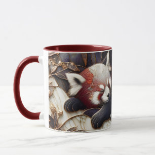 Fantasy Schattigee rode panda kunst Mok