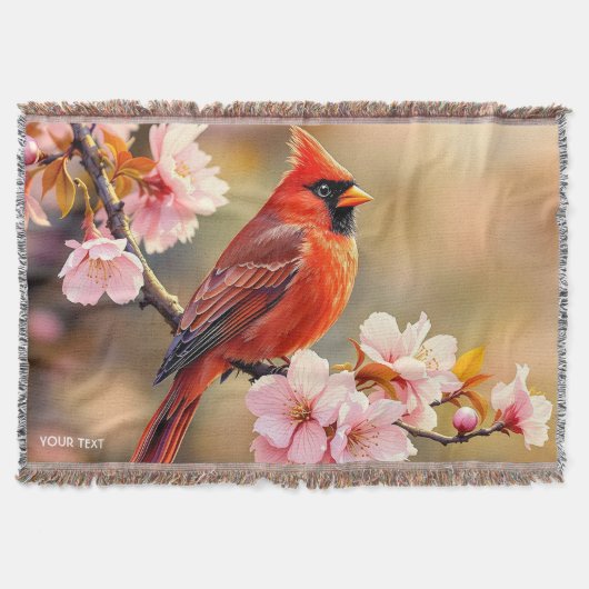 Fantasy Schattigee rode vogelkers Deken (Voorkant)