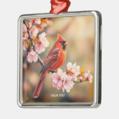 Fantasy Schattigee rode vogelkers Metalen Ornament (Links)