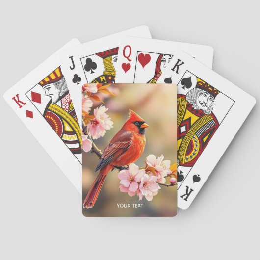 Fantasy Schattigee rode vogelkers Pokerkaarten (Achterkant)