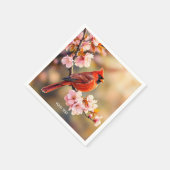 Fantasy Schattigee rode vogelkers Servet (Hoek)