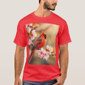 Fantasy Schattigee rode vogelkers T-shirt (Voorkant)