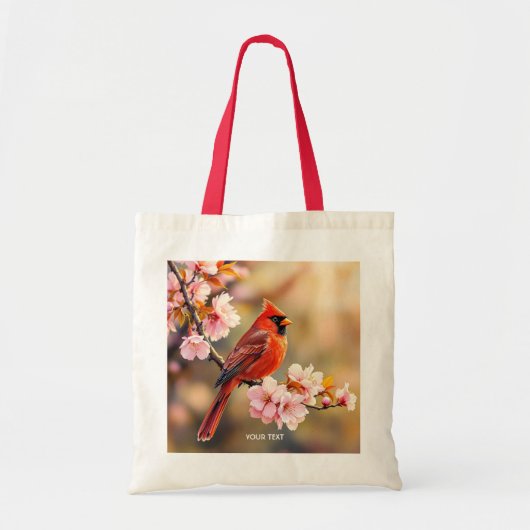 Fantasy Schattigee rode vogelkers Tote Bag (Voorkant)
