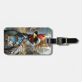 Fantasy Schattigee Roster Zonnebril Bloemen Bagagelabel (Voorkant horizontaal)