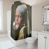 Fantasy Schattigee Roze Bubble Gum Douchegordijn (In situ)