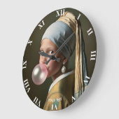 Fantasy Schattigee Roze Bubble Gum Grote Klok (Hoek)