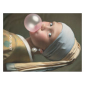 Fantasy Schattigee Roze Bubble Gum Tafelkleed (Voorkant (Horizontaal))