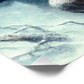 Fantasy Schattigee Samurai wintertijgers Perfect Poster (Hoek)