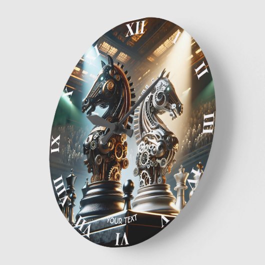 Fantasy Schattigee schaakridders stukken Grote Klok (Hoek)