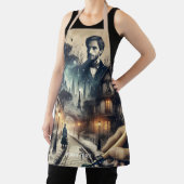 Fantasy Schattigee schrijfster Paris Streets Schort (Insitu)