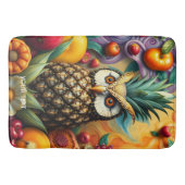 Fantasy Schattigee serene ananas uil Badmat (Voorkant)