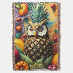 Fantasy Schattigee serene ananas uil Deken