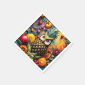 Fantasy Schattigee serene ananas uil Servet (Hoek)