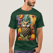 Fantasy Schattigee serene ananas uil T-shirt (Voorkant)