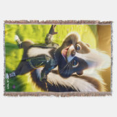 Fantasy Schattigee Skunk Punk stijl Deken (Voorkant)