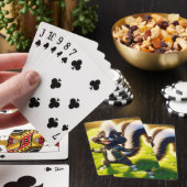 Fantasy Schattigee Skunk Punk stijl Pokerkaarten (Insitu)