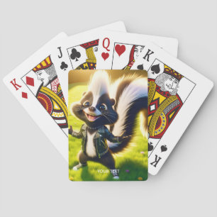 Fantasy Schattigee Skunk Punk stijl Pokerkaarten