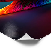 Fantasy Schattigee slak vele kleuren Perfect Poster (Hoek)