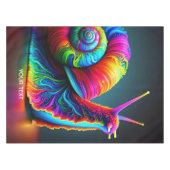 Fantasy Schattigee slak vele kleuren Tafelkleed (Voorkant (Horizontaal))