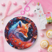 Fantasy Schattigee slapende vossvlinders Papieren Bordje (Feest)