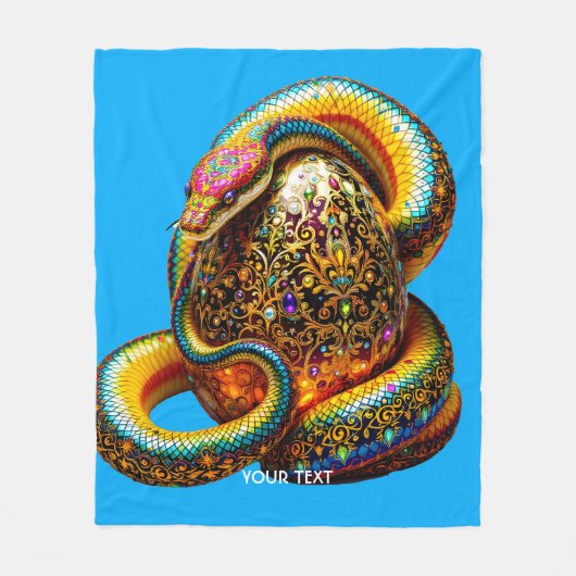 Fantasy Schattigee Snake Egg Vibrant Fleece Deken (Voorkant)