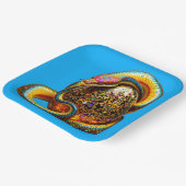 Fantasy Schattigee Snake Egg Vibrant Papieren Bordje (Gebogen)