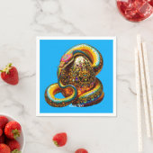 Fantasy Schattigee Snake Egg Vibrant Servet (Insitu)