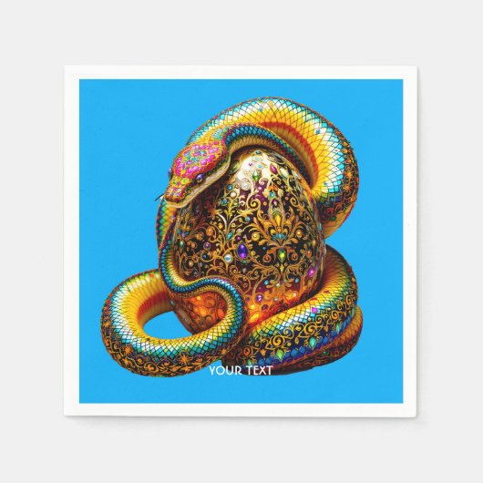 Fantasy Schattigee Snake Egg Vibrant Servet (Voorkant)