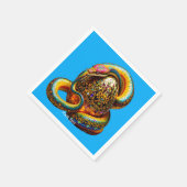 Fantasy Schattigee Snake Egg Vibrant Servet (Hoek)
