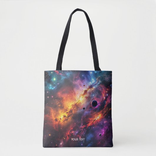 Fantasy Schattigee Space Scenes Collage Tote Bag (Voorkant)