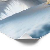 Fantasy Schattigee Spaghetti Yeti Snow Perfect Poster (Hoek)