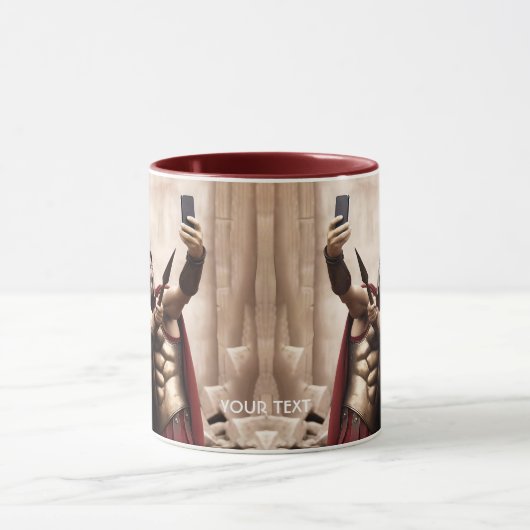 Fantasy Schattigee Spartan Warriors Selfie Mok (Midden)