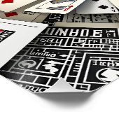 Fantasy Schattigee Spiral Kaarten Trap Perfect Poster (Hoek)