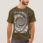 Fantasy Schattigee Spiral Kaarten Trap T-shirt (Voorkant)