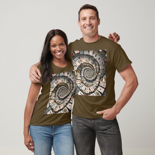 Fantasy Schattigee Spiral Kaarten Trap T-shirt (Unisex)