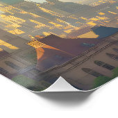 Fantasy Schattigee Steampunk Bird Sky Perfect Poster (Hoek)