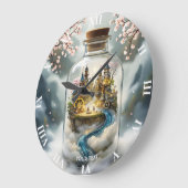 Fantasy Schattigee Steampunk Bottle City Grote Klok (Hoek)