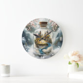 Fantasy Schattigee Steampunk Bottle City Grote Klok (Huis)